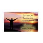 Dacă nu poți fugi, mergi - Plachetă birou