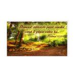 Domnul întăreşte paşii omului- Plachetă birou