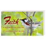 Faith - Plachetă birou engleza