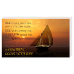 God never sends you - Plachetă birou engleza