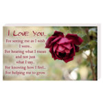 I-love you - Plachetă birou engleza