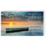 The meaning of life is... - Plachetă birou engleza
