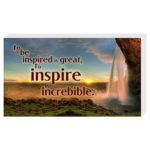 To be inspired is great - Plachetă birou engleza