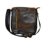 Borsetă pentru biblie din piele neagră pentru bărbați