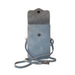 Geantă albastru deschis pentru fete din piele naturală - imagine 2