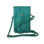 Geantă verde turcoaz pentru fete din piele