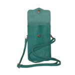 Geantă verde turcoaz pentru fete din piele naturală - imagine 2