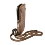 Poșetă din piele maro auriu pentru fete - imagine 3