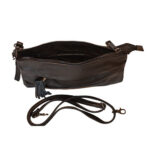 Poșetă de damă din piele neagră2