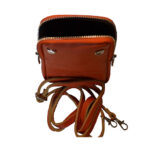 Poșetă din piele portocalie pentru fete - imagine 2